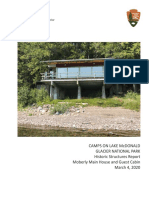  CAMPS ON LAKE McDONALD GLACIER NATIONAL PARK Historic Structures Report Moberly Main House and Guest Cabin March 4, 2020