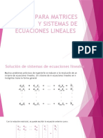 Matrices y Sistemas de Ecuaciones Lineales