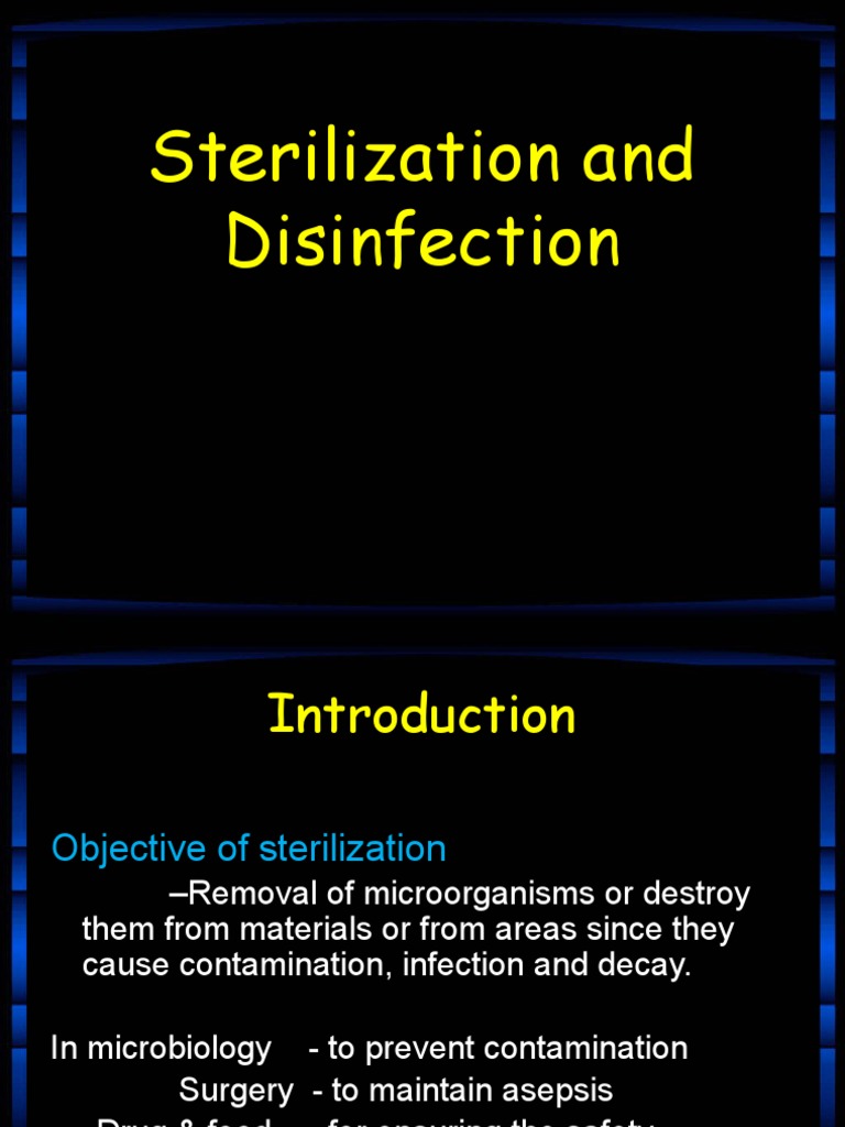 A Comprehensive Guide to Sterilization, Disinfection, Antisepsis and Decontamination PDF