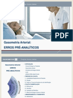 Erros pré-analíticos na coleta e análise de gases arteriais