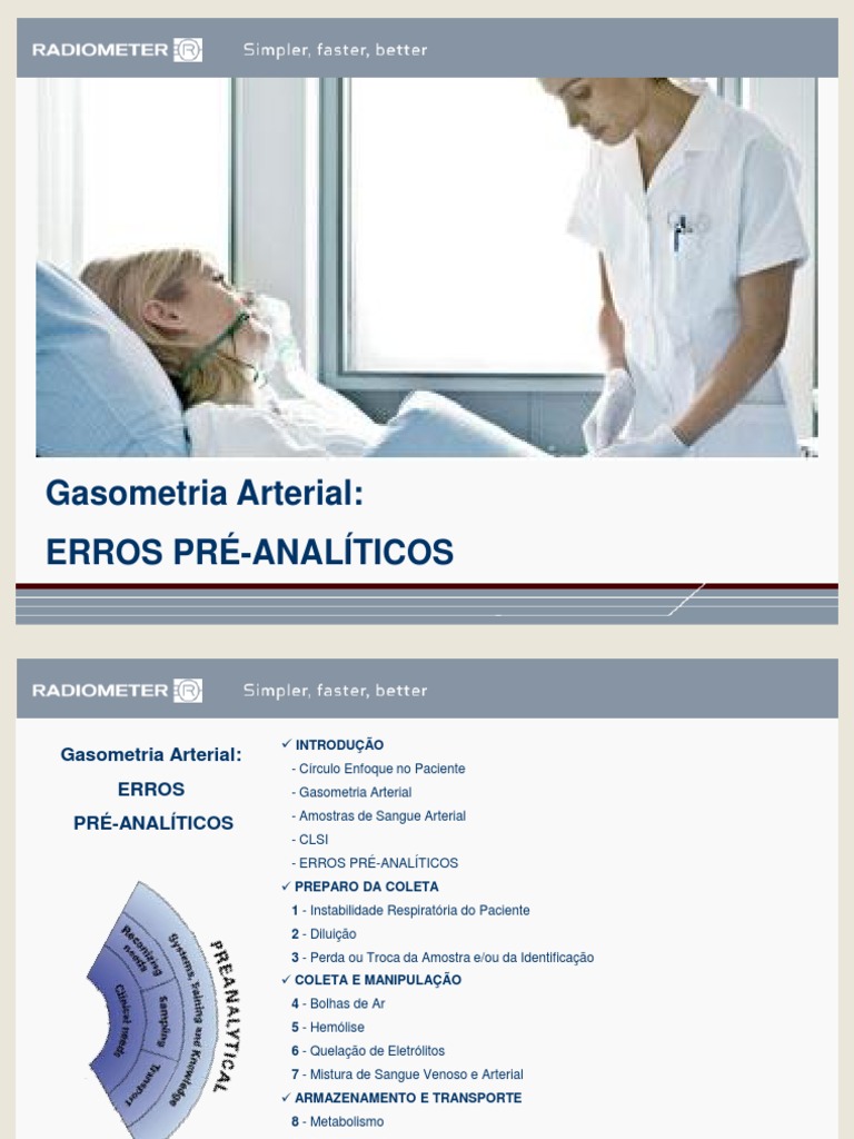 Prevenção De Erros Pré Analíticos Na Coleta E Análise De Gases
