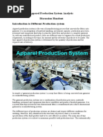 Apparel Production System Analysis Discussion Handout Introduction To Different Production System