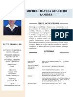 Hoja de Vida Michell Dayana Gualtero Ramirez PDF