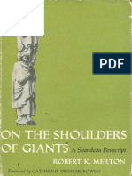 Robert K. Merton - On The Shoulders of Giants - A Shandean Postscript-Free Press (1965) PDF
