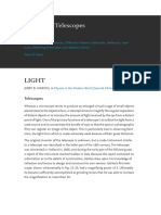 Refracting Telescopes: Light