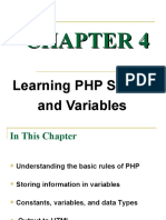 Chapter 4 Learning PHP Syntax