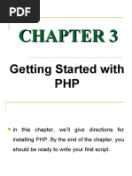 Chapter 3 Getting Started With PHP