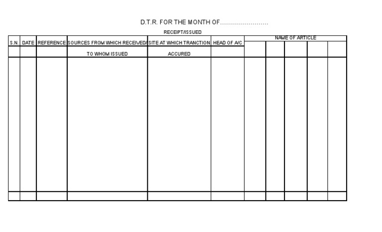 D.T.R. For The Month of | PDF | Law | Technology & Engineering