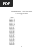 Numerical Reasoning Practice Test Answers: de Roza Education and Research 2016