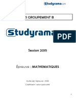 BTS EEC Mathematiques 2015 Corrige 39133