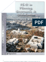 PHD in Planning, Governance and Globalization - 2010-2011 Student Handbook