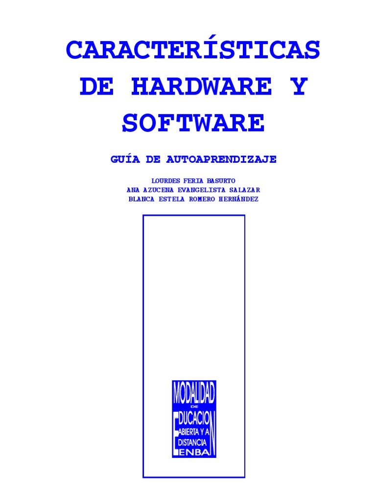 Guía de Hardware y Software Educativo | PDF | Hardware de la ...