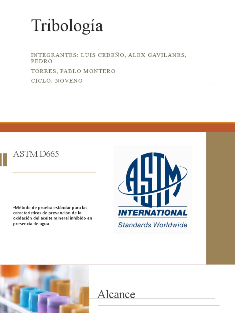 Método ASTM D665 para Aceites Minerales | PDF | Ácido | Alcohol