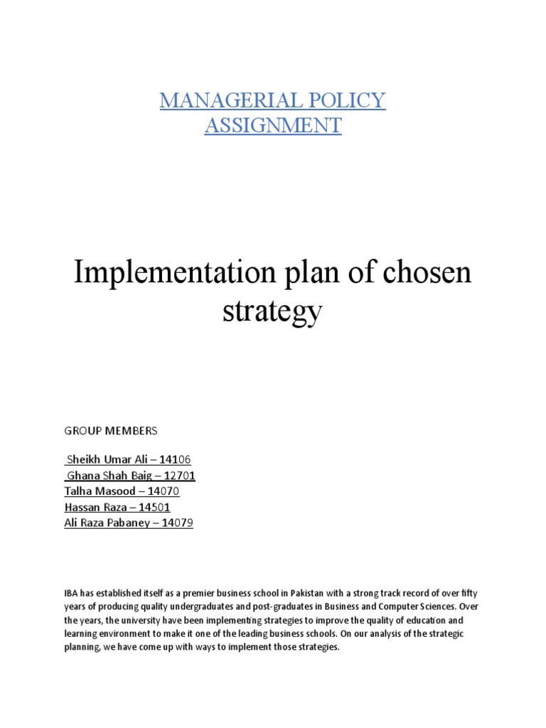 Managerial Policy Implementation | PDF | Educational Technology | Economies