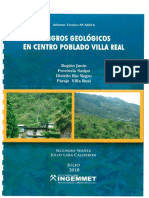 5402 - Informe Tecnico n0 A6818 Peligros Geologicos en Centro Poblado Villa Real Distrito Rio Negro Provincia Satipo Junin
