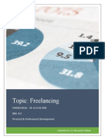 Topic: Freelancing: HAMZA BILAL 01-111142-058 Bba 8-C Personal & Professional Development