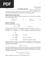 Probability Bounds: Simple Bounds On Expectation