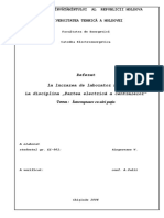 Referat La Lucrarea de Laborator nr.1 La Disciplina Partea Electrică A Centralelor" Tema