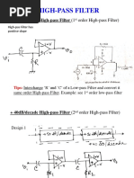 + 20db/decade High-Pass Filter (1