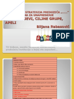 PROJEKAT Koraci Ciljevi, Ciljne Grupe, Apeli