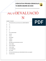 Comunicación - Primer Grado de Secundaria - Autoevaluación