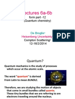 Lectures 6a-6b: Form Part - 12 (Quantum Chemistry)