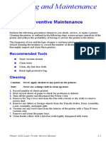 Service Preventive Maintenance Procedure: Recommended Tools