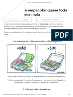 10 formas de empacotar quase toda a casa em uma mala