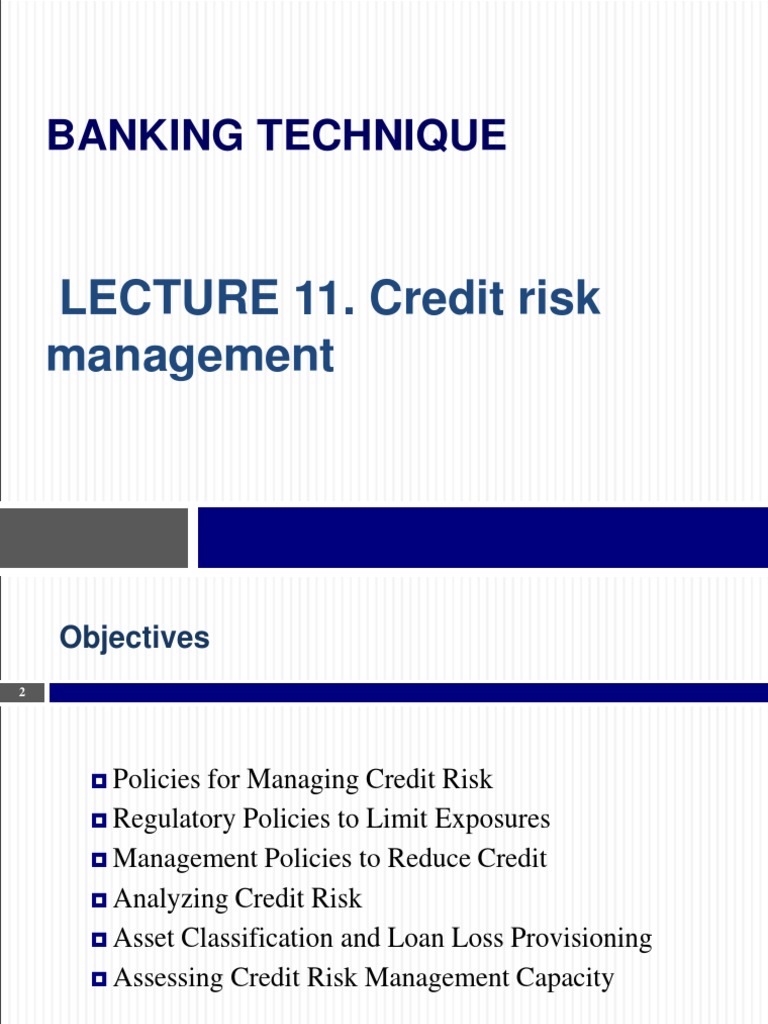 Credit Risk Management in Banking | PDF | Loans | Credit