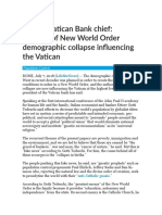 Authors of New World Order Demographic Collapse Influencing The Vatican