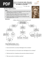 Newton'S Laws of Motion: Nuevo Colegio Del Prado