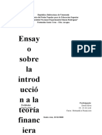 Introduccion A La Teoria Financiera