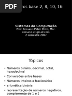 Soma Subtracao Binarios