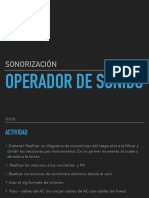 Sonorización Operador