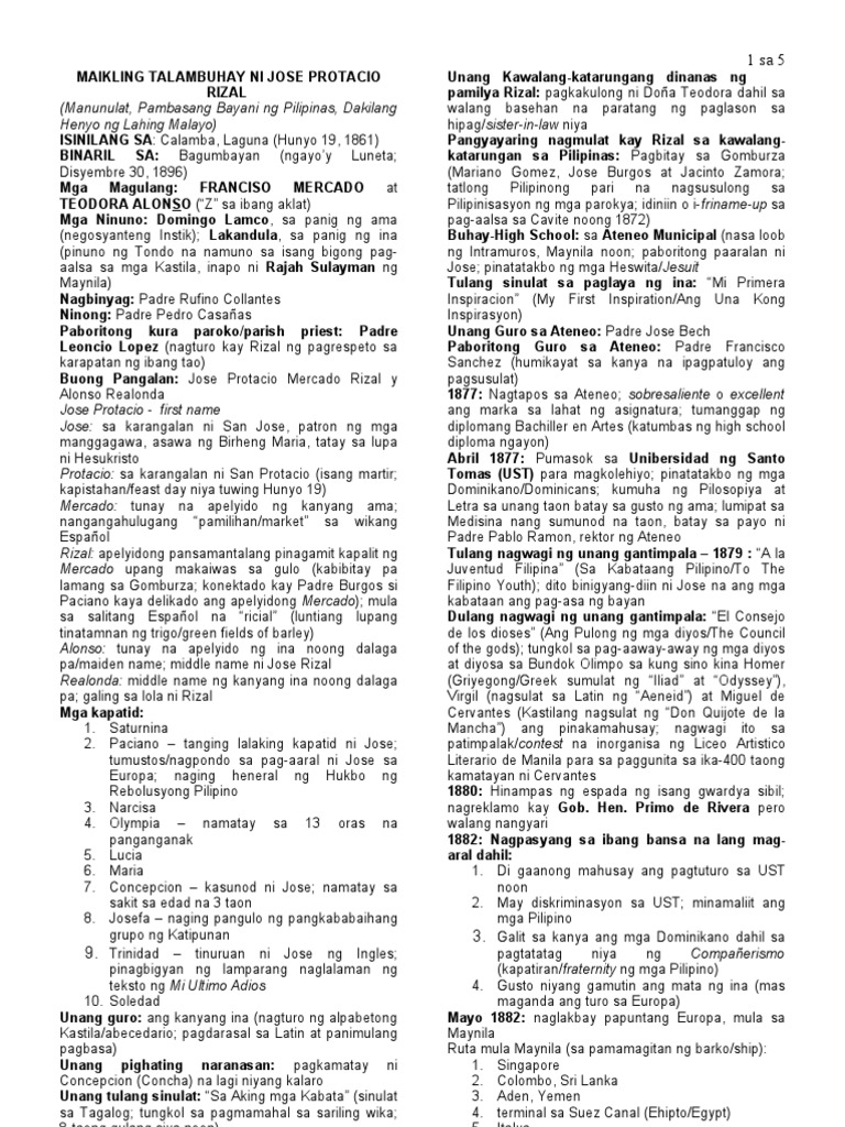 Rizal | PDF