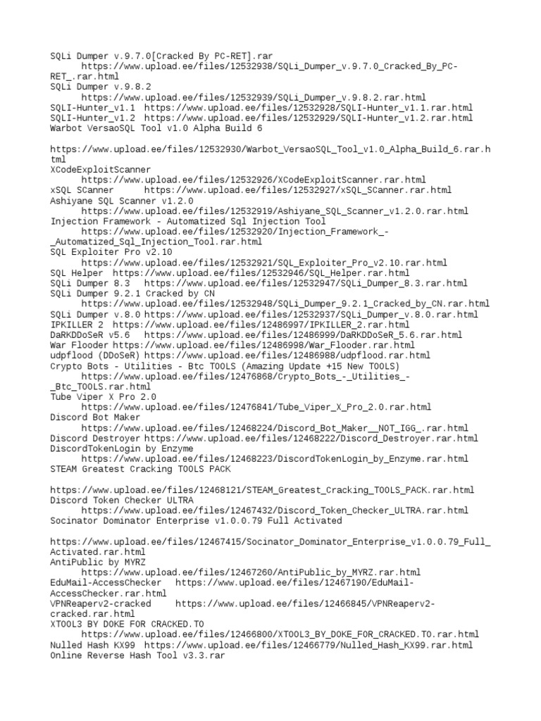Tool List Internet Bot Websites