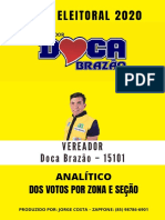 MAPA ELEITORAL 2020 - VEREADOR DOCA BRAZÃO