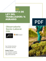 Propuesta de Ley Del Trabajador Agrario/a (OSL)