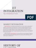 Market Integration: The Contemporary World