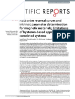 First Order Reversal Curves and Intrinsic Parameter Determination For Magnetic Materials PDF