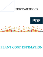Plant Cost Estimation Factors and Methods