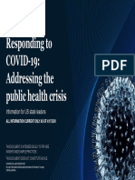 Responding To COVID-19: Addressing The Public Health Crisis: Information For US State Leaders