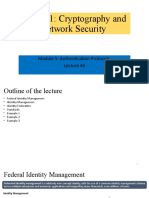 ECS401: Cryptography and Network Security: Module 5: Authentication Protocols