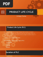 Product Life Cycle: DR Bejoy Thomas