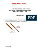 Project Report On Flexible PVC Wire and Cables (Housing Wiring Manufacturing)