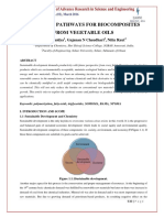 Synthesis Pathways For Biocomposites From Vegetable Oils: Reena Vaidya, Gajanan N Chaudhari, Nitin Raut