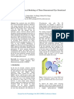 Comsol - Modeling of Three Dimensional Dye-Sensitized