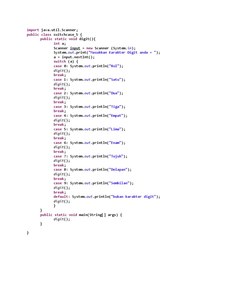 Digit to Word Converter: A Java Program Using Switch Case Statements to ...
