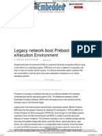 Legacy Network Boot Preboot Execution Environment
