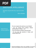 Emotional Intelligence: Emotions Can Get in The Way or Get You On The Way. - Mavis Mazhura